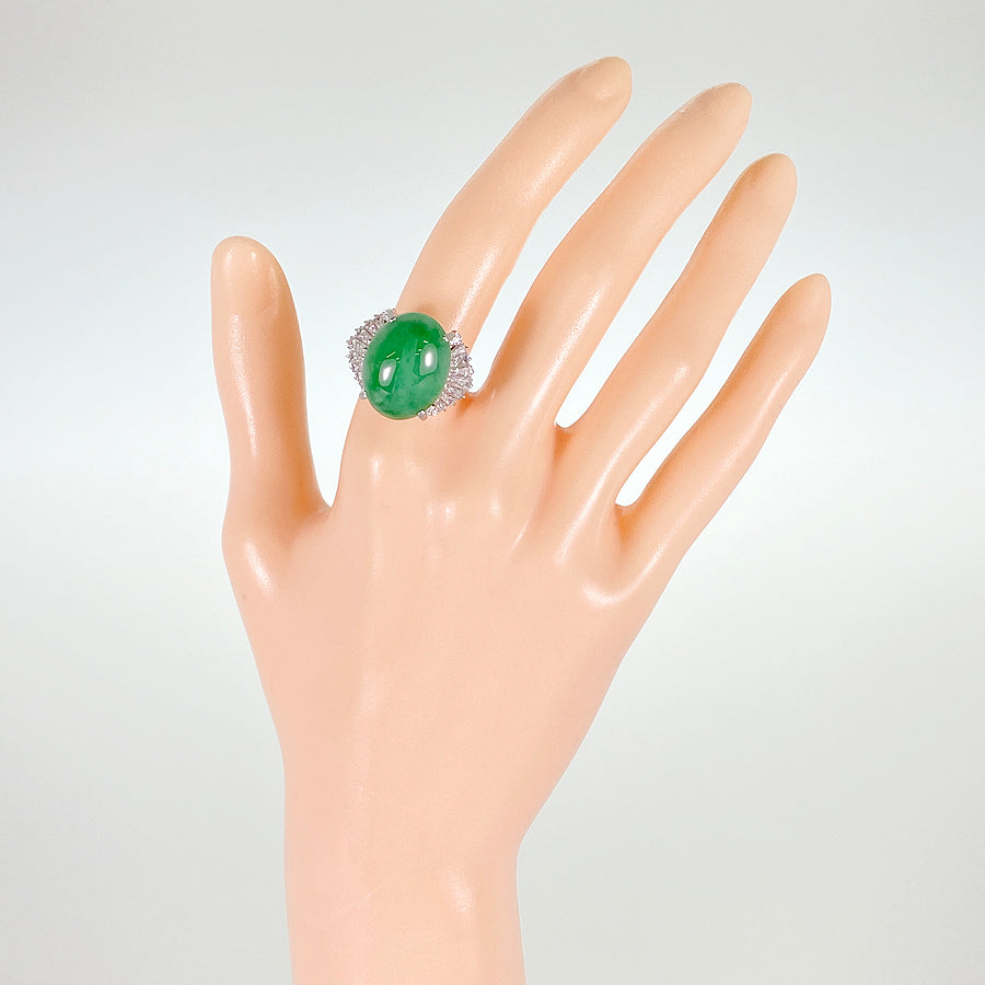 Ring Platinum Jadeite
