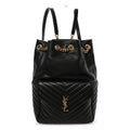 Lambskin Matelasse Monogram Joe Backpack Black
