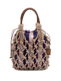 Prada Women ``Prada Noué` Cotton And Leather Handbag