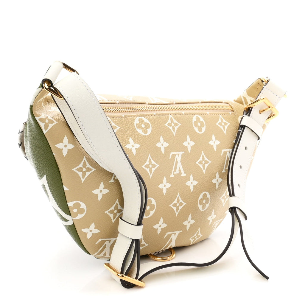 Monogram Giant Bumbag Kaki Beige