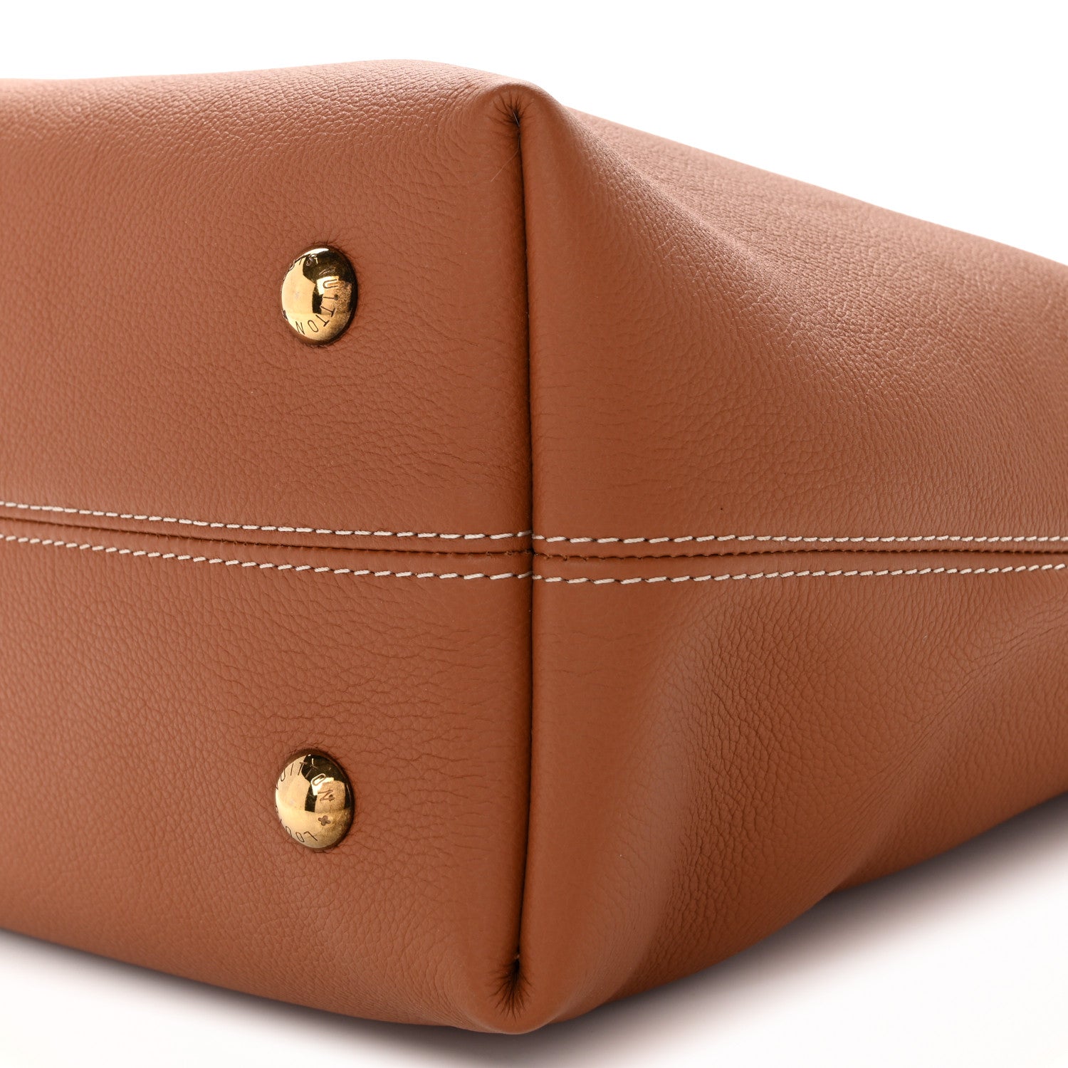Grained Calfskin Low Key Hobo PM Cognac