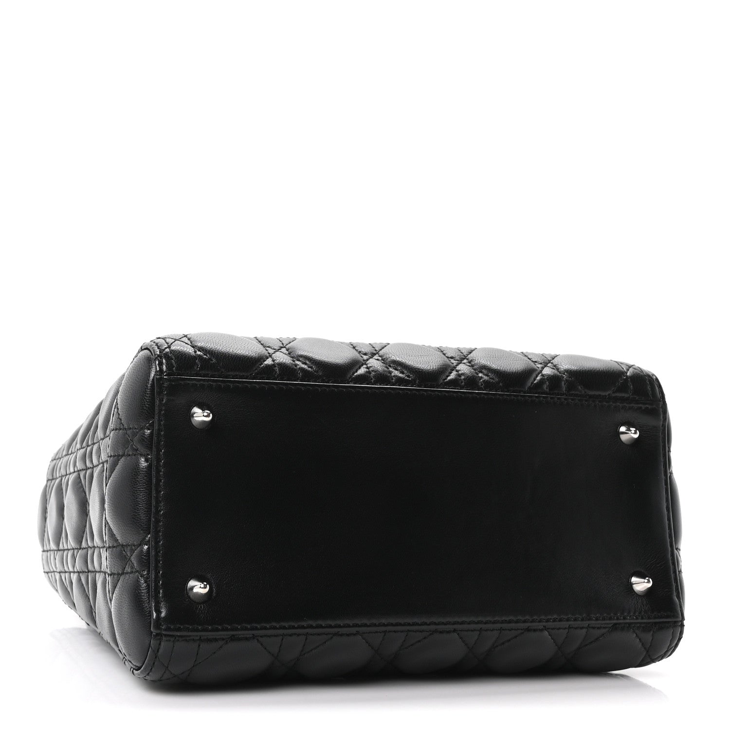 Lambskin Cannage Medium Lady Dior Black
