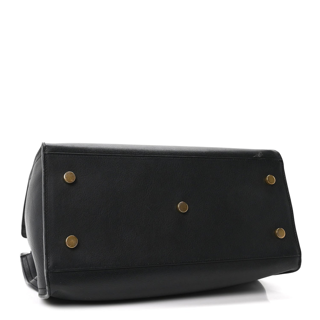 Calfskin Small Classic Y Cabas Black