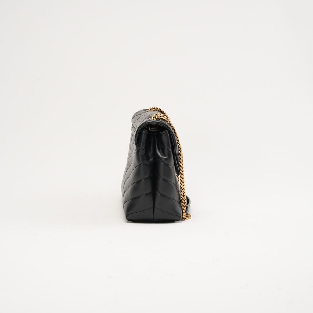 Saint Laurent Small LouLou Leather Black 2023