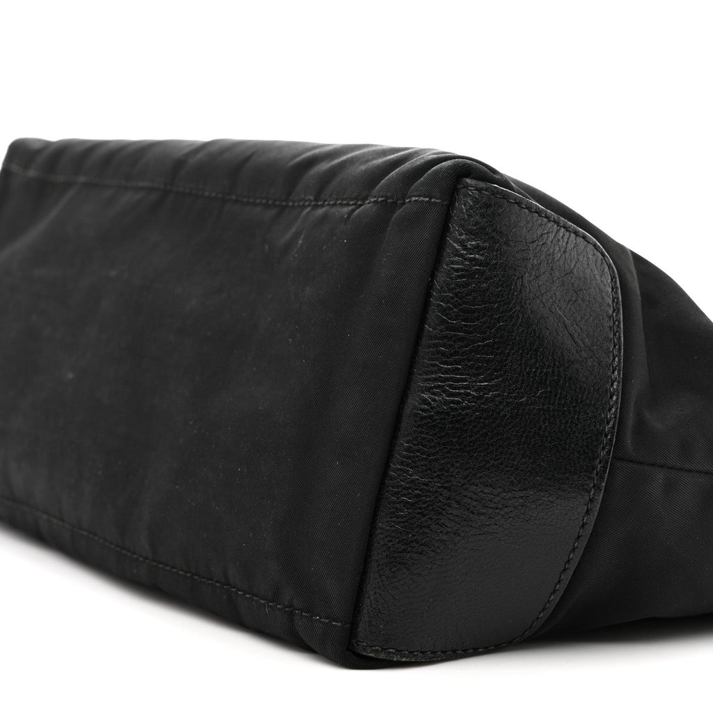 Nylon Shoulder Bag  Black
