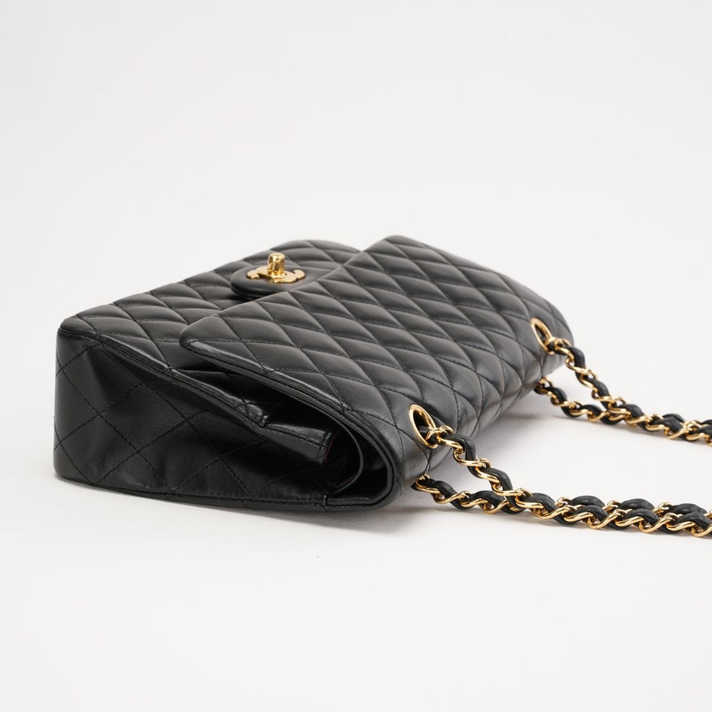 Chanel Classic Medium Double Flap Lamb Black 2017