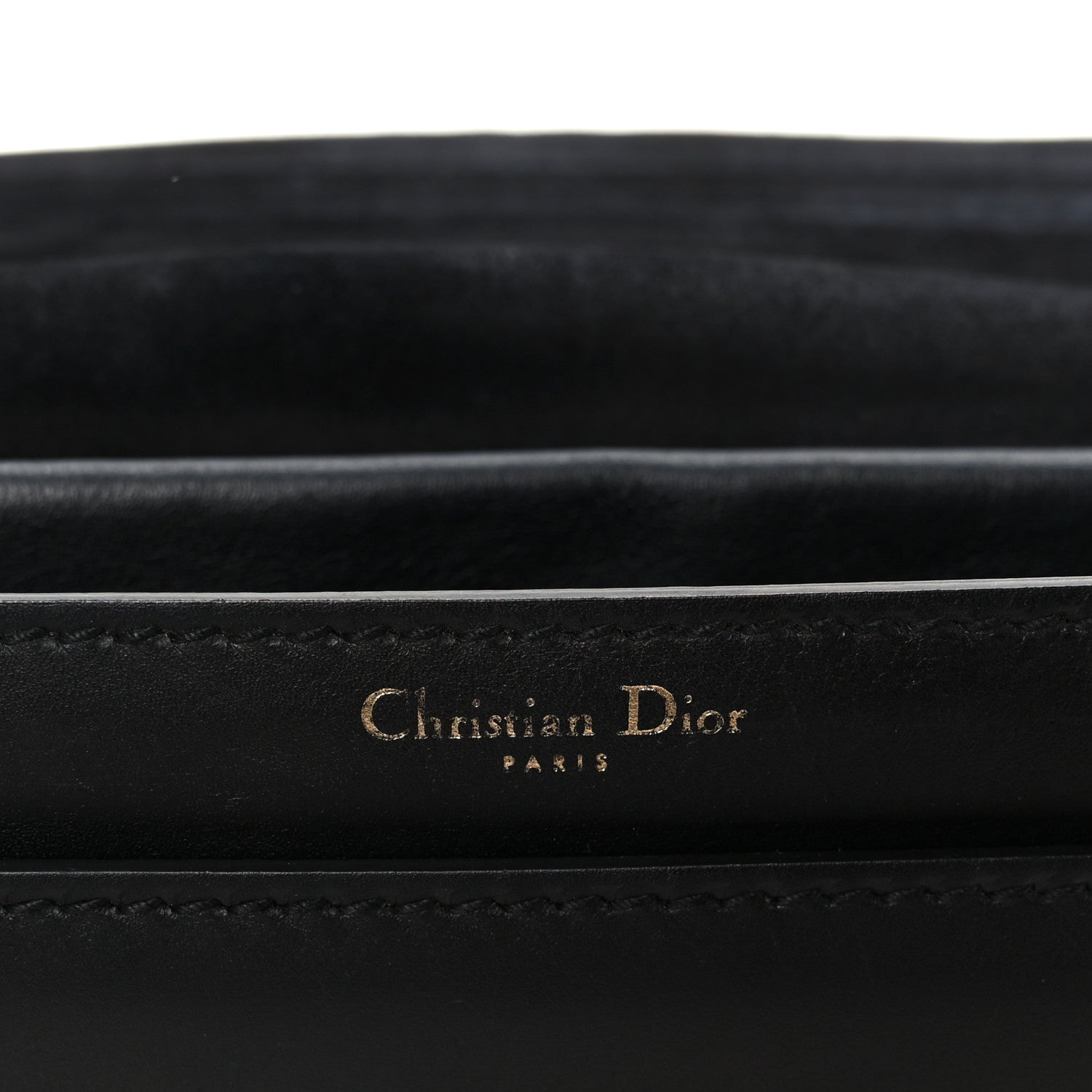 Calfskin J'Adior Chain Flap Bag Black