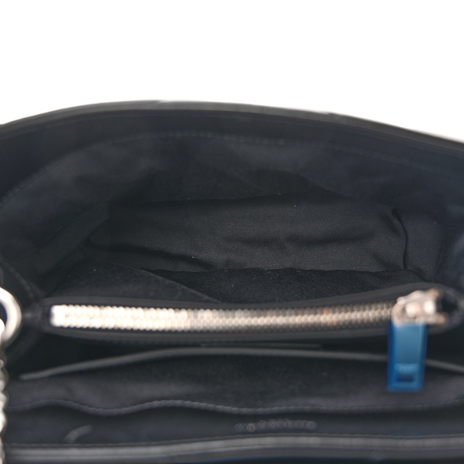 Calfskin Y Quilted Monogram Small Loulou Chain Satchel Black