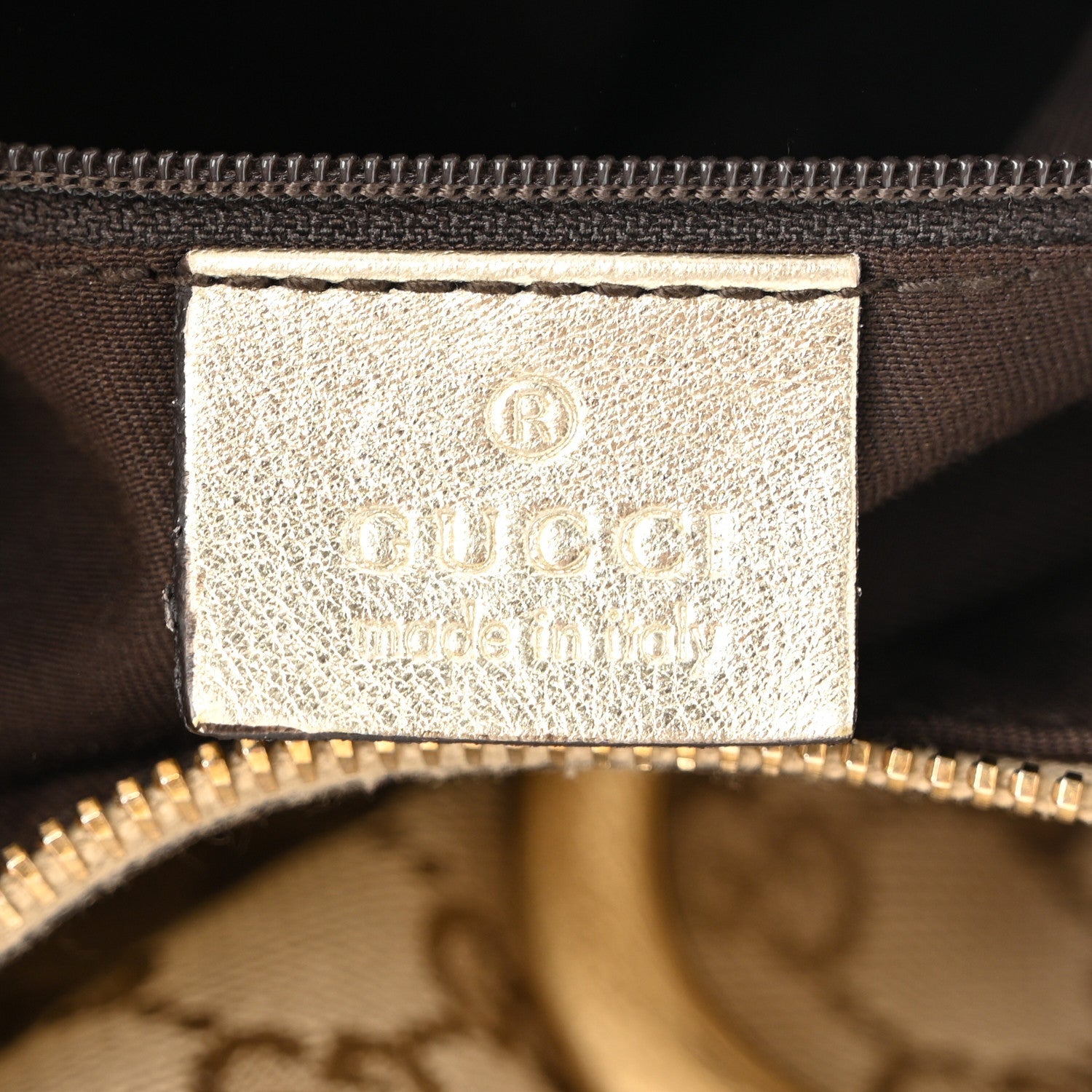 Monogram Large D Gold Hobo Gold