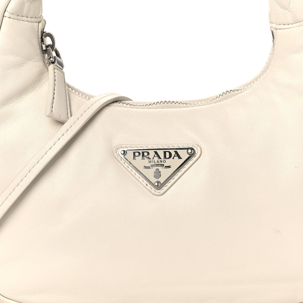 Nappa Soft Padded Mini Bag White