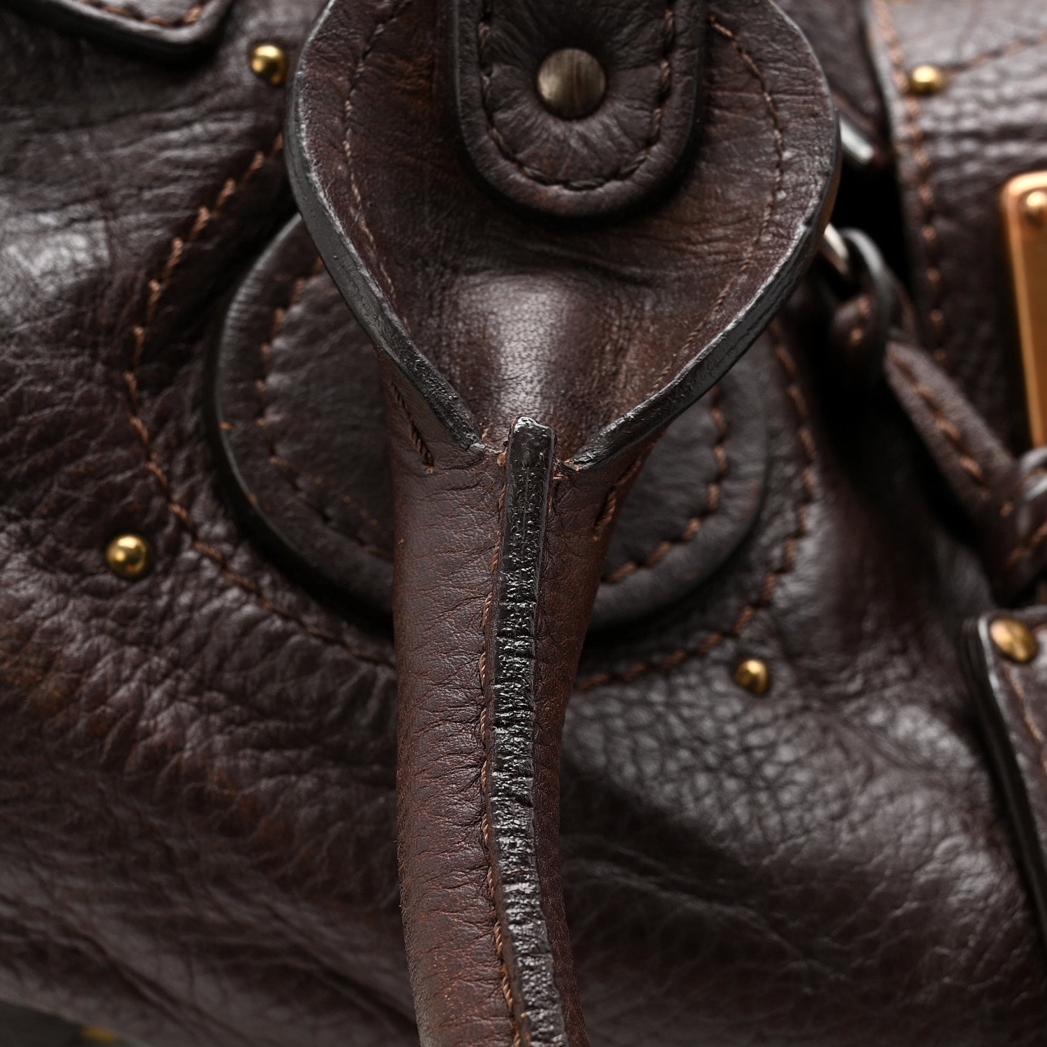 Calfskin Medium Paddington Satchel Brown