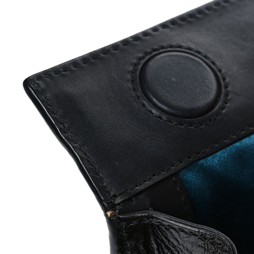 Suede Patent Web Dragon Embroidered Medium Ophidia Chain Shoulder Bag Blue Multicolor Black