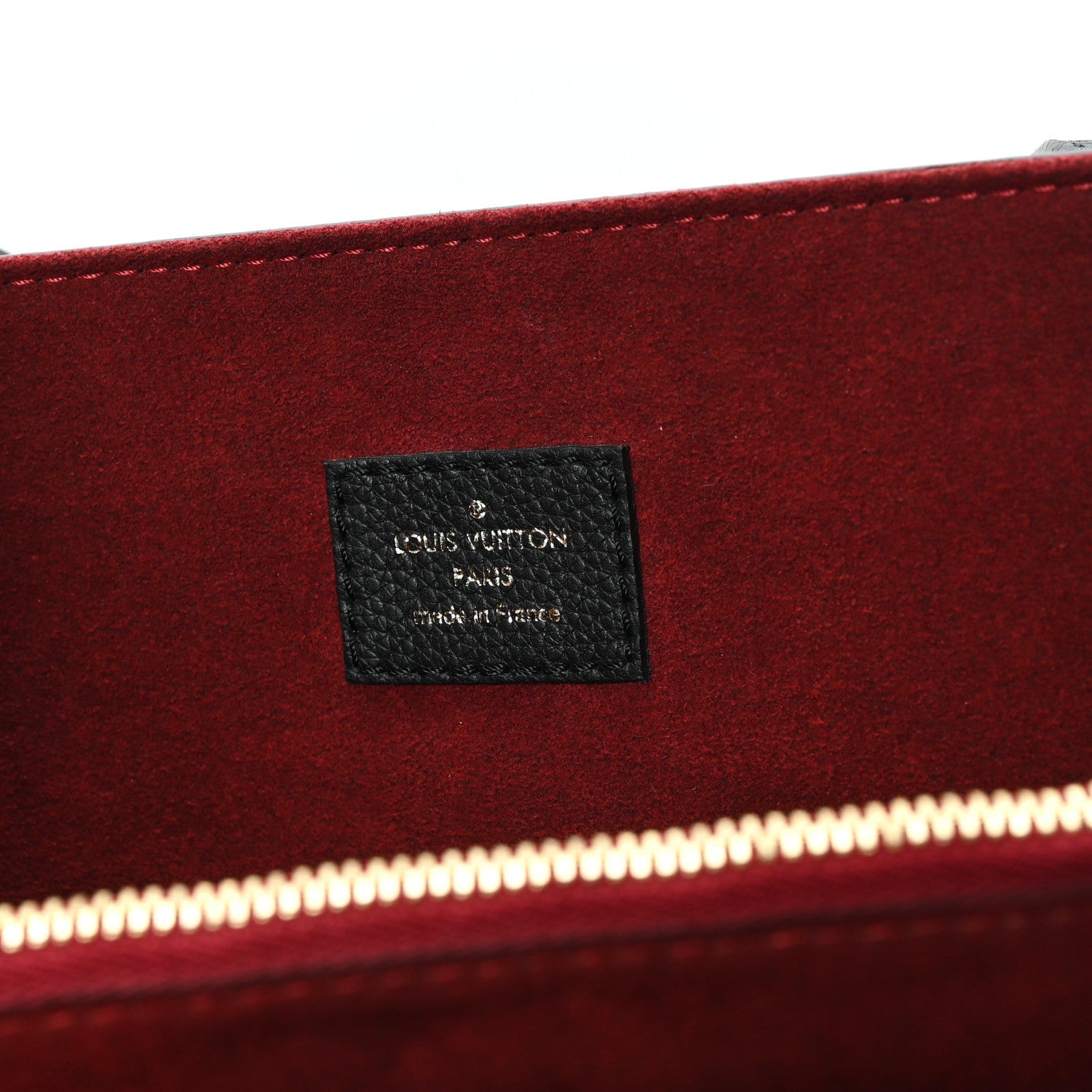 Grained Calfskin Lockme Shopper Black