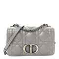 Calfskin Macrocannage Medium Caro Bag Iron Grey