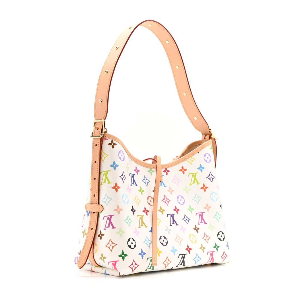 LV x TM Monogram Multicolor CarryAll PM White