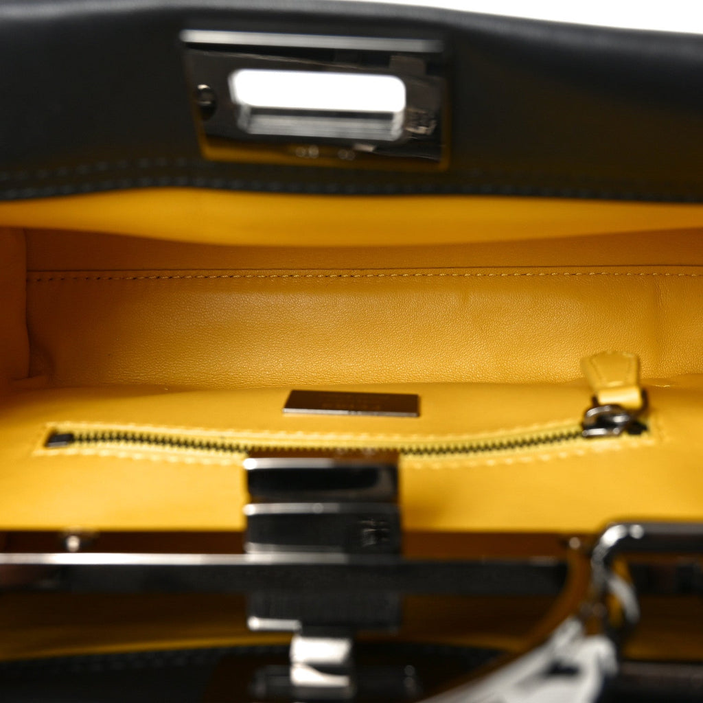 Nappa FF Mini Peekaboo Iconic Satchel Black Sunflower