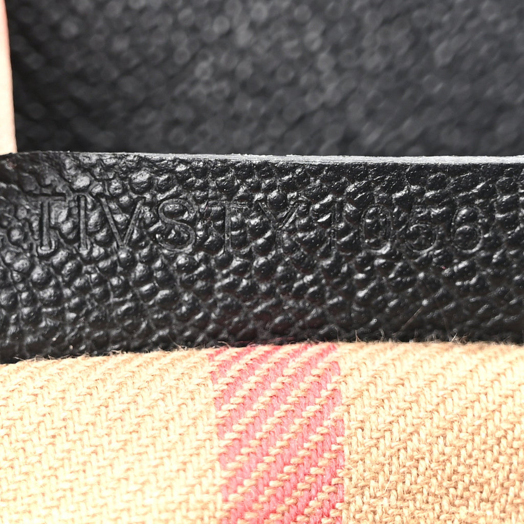 Soft Grain Calfskin Small Buckle Tote Black