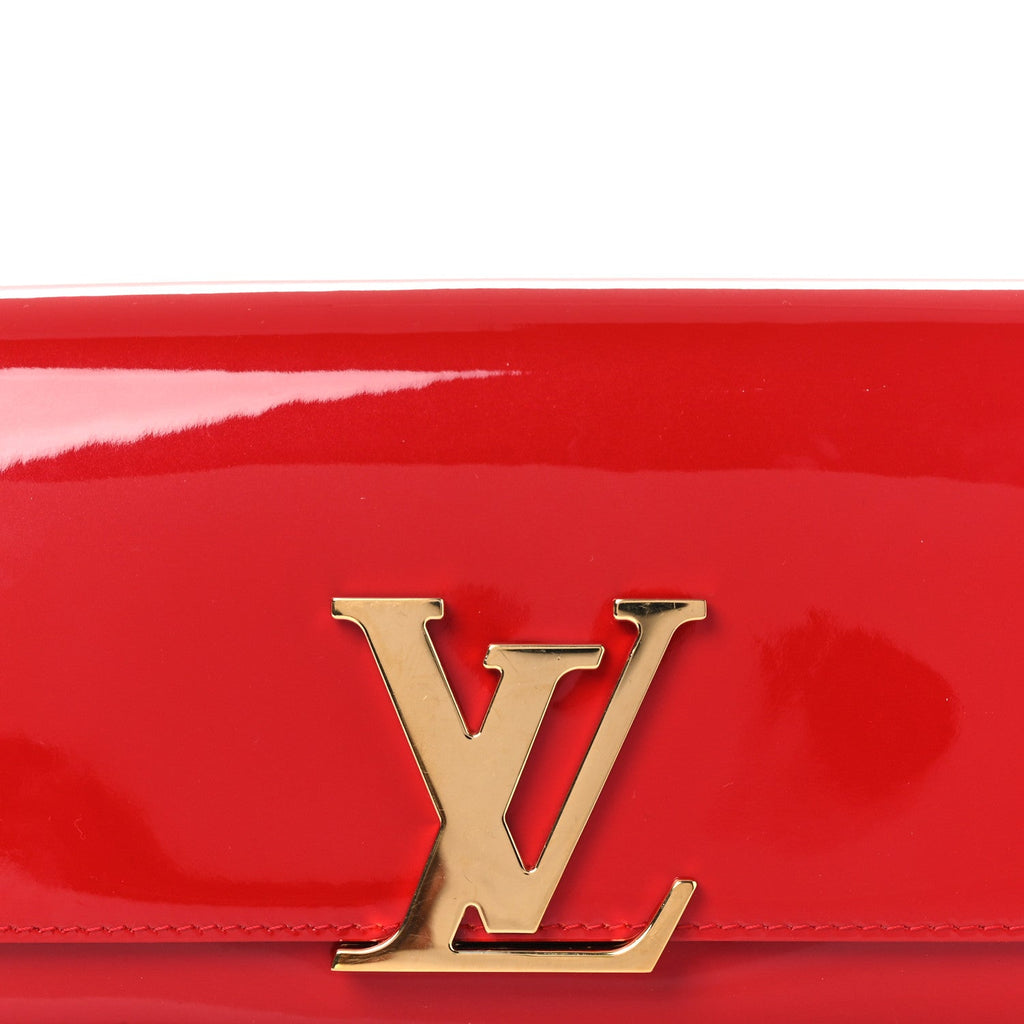 Patent Louise Clutch Cherry