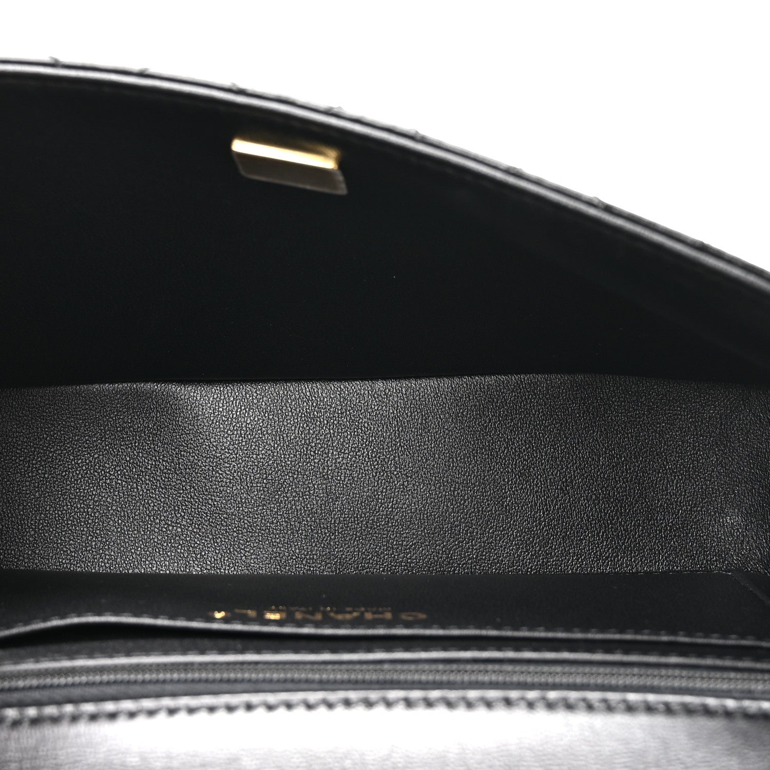 Lambskin Quilted Small Single Flap Top Handle Bag So Black