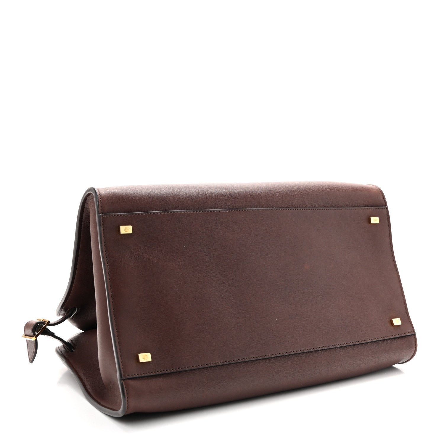 Polished Saddle Calfskin Soft Margaux 15 Burgundy
