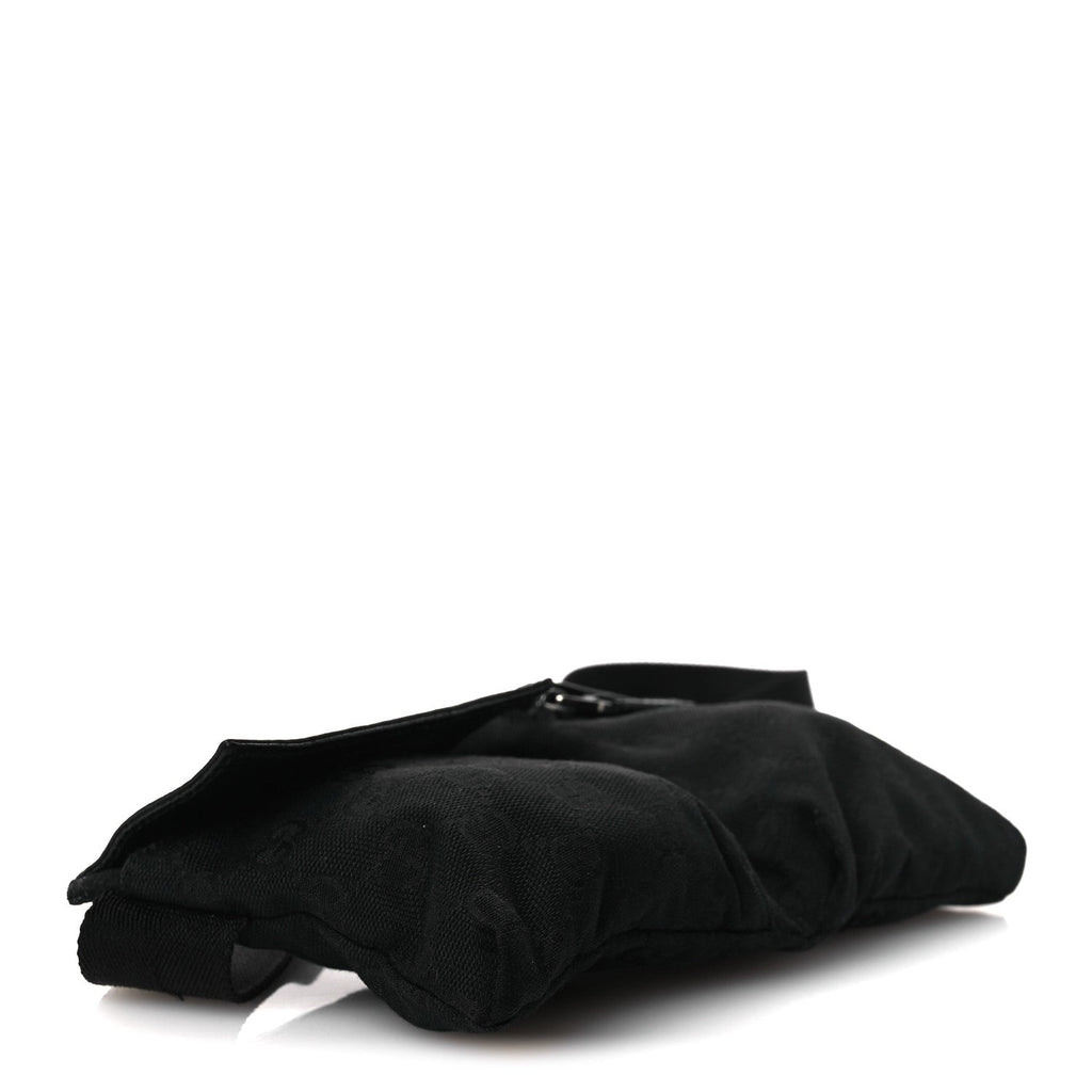 GG Monogram Double Pocket Belt Bag Black