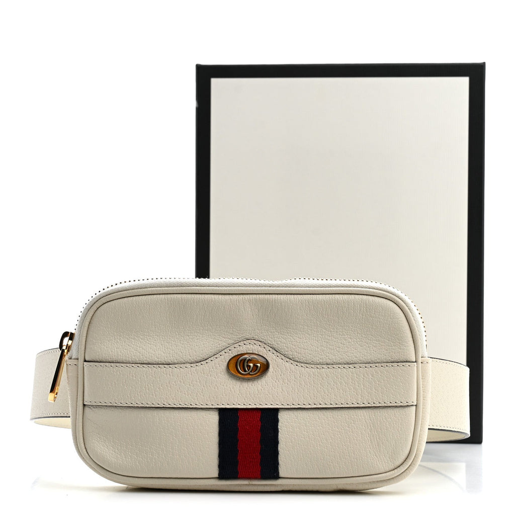 Grained Calfskin Ophidia Belted iPhone Case 75 30 White