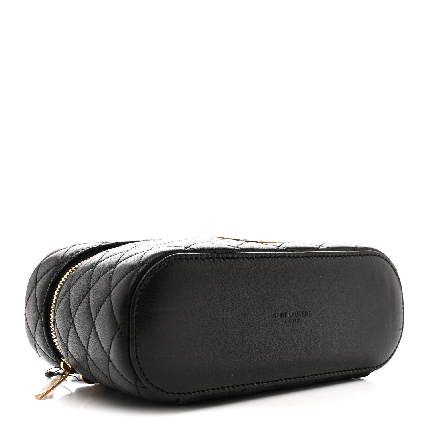 Lambskin Quilted Mini Gaby Vanity Case Black