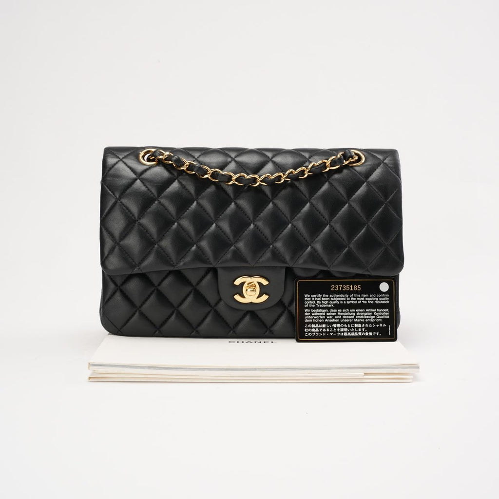 Chanel Classic Medium Double Flap Lamb Black 2017