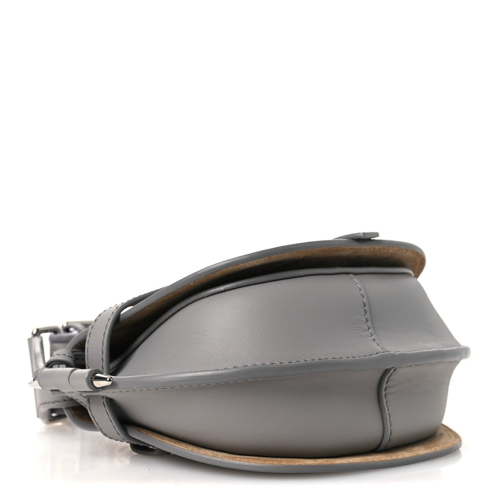 Calfskin Jacquard Mini Gate Dual Bag Ash Grey
