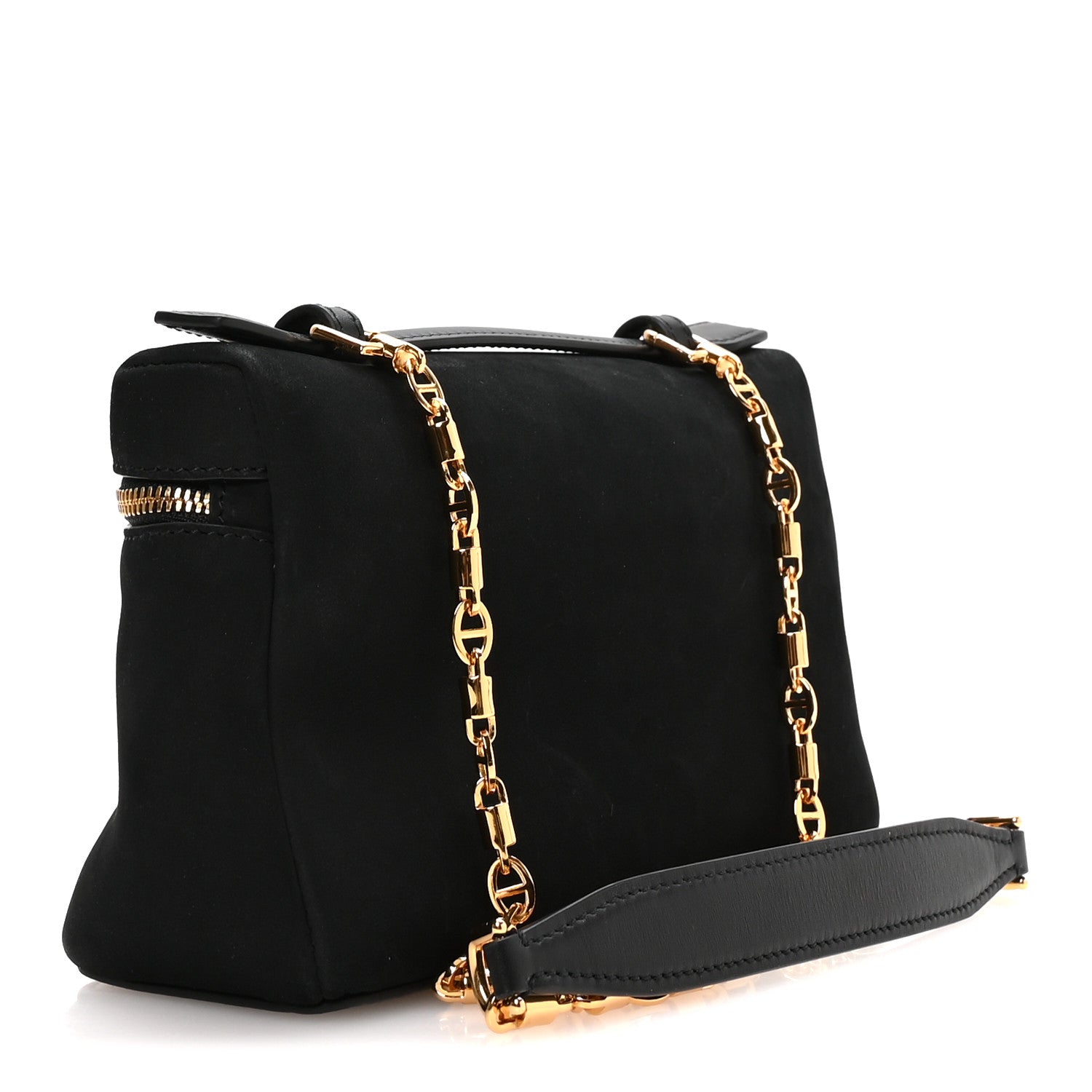 Nubuck L19 Extra Pocket Pouch Black Sun Gold