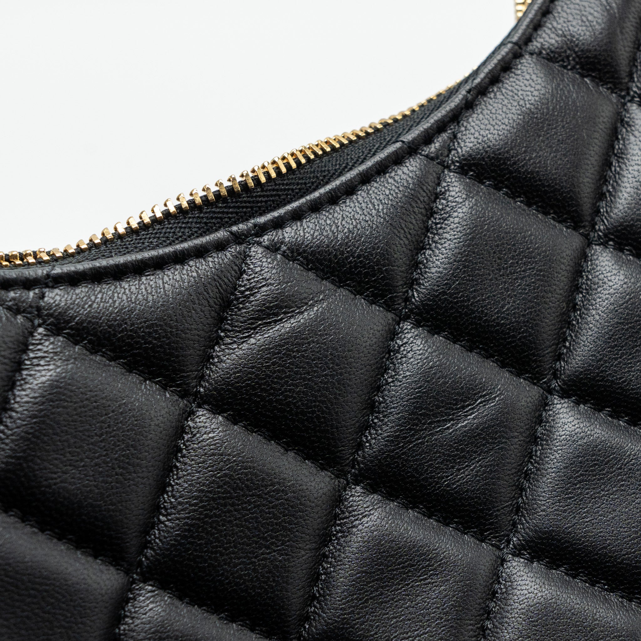 Chanel Small Moon Hobo Bag Lambskin Black L (Microchip)