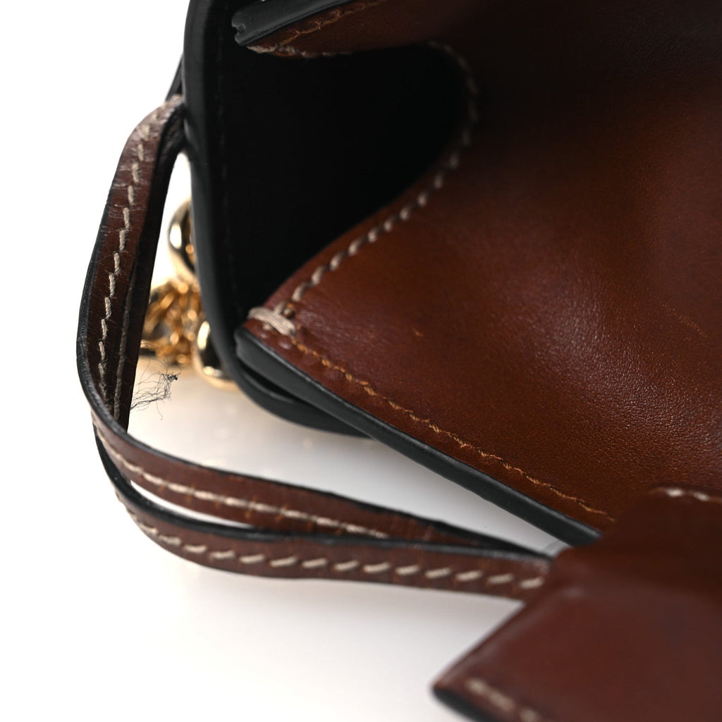 GG Supreme Monogram Calfskin Small Padlock Shoulder Bag Beige Black Cuir