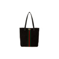 Ophidia medium tote bag in dark brown suede