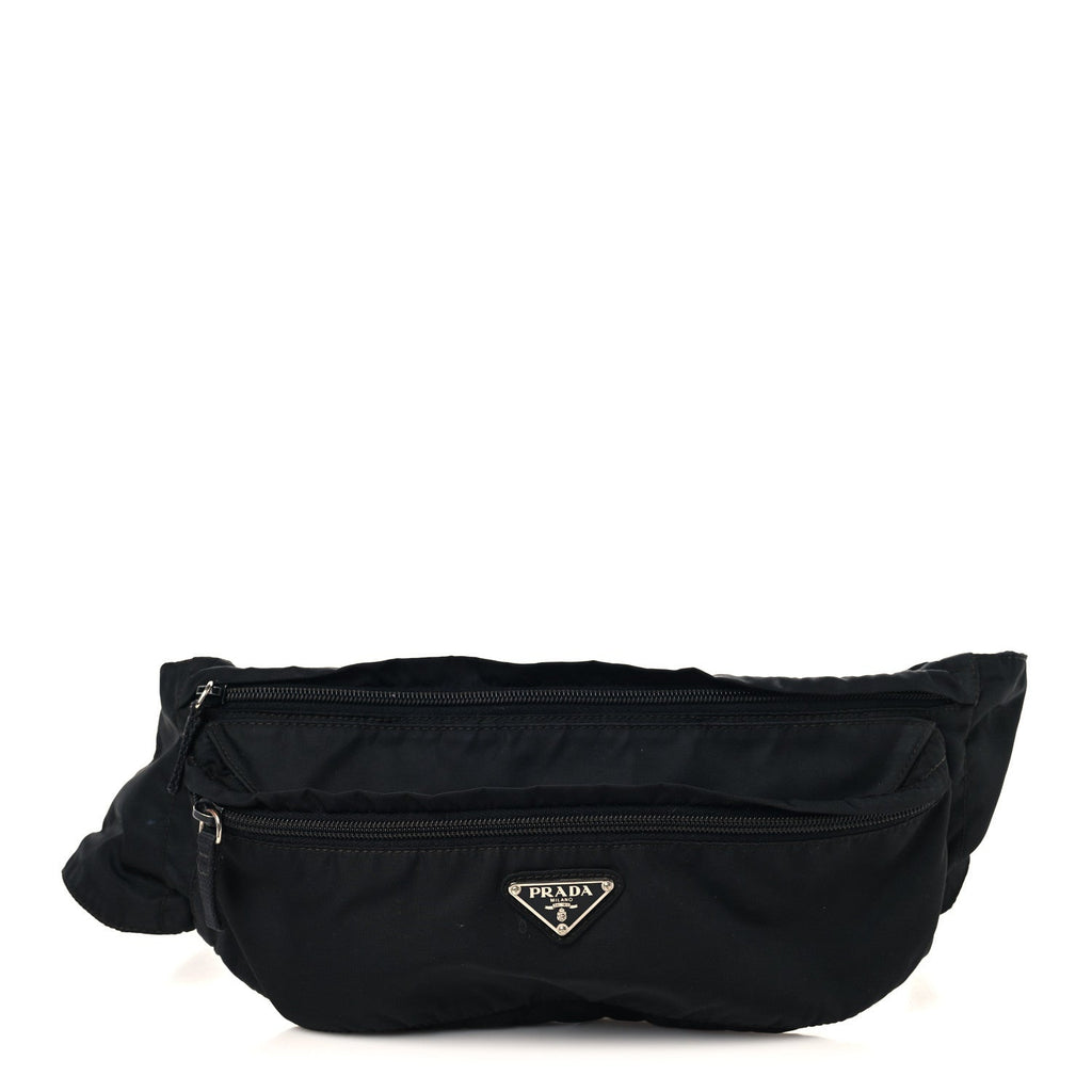 Tessuto Nylon Montagna Belt Bag Black