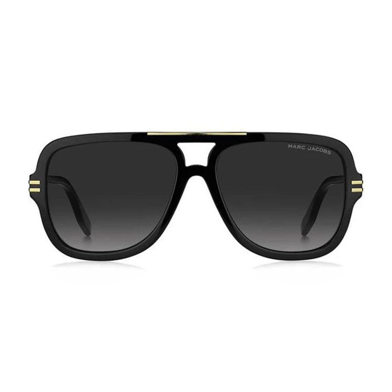 Marc Jacobs Sunglasses Aviator Full Rim, Black Frame and Grey Gradient Lens MARC637/S08079O