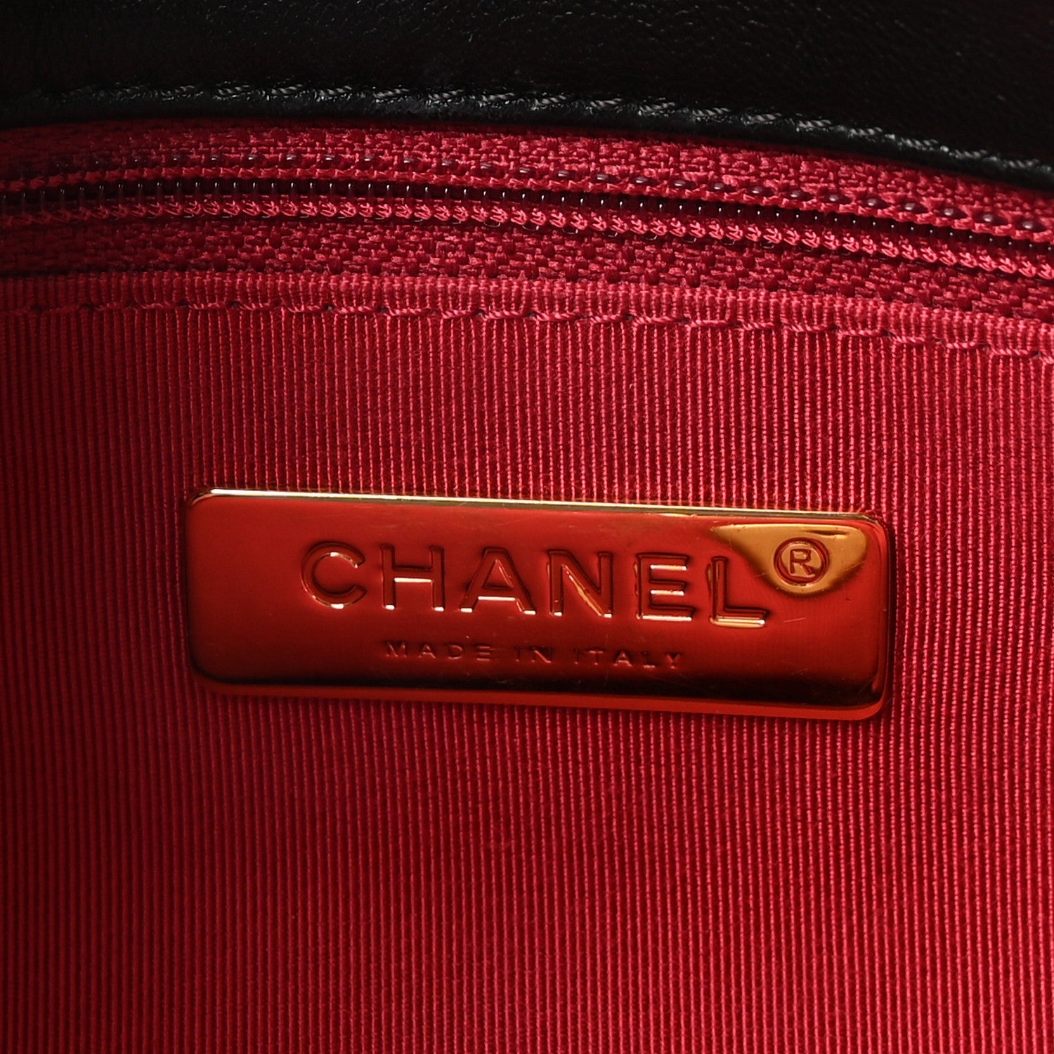 Goatskin Quilted Large Chanel 19 Flap Black