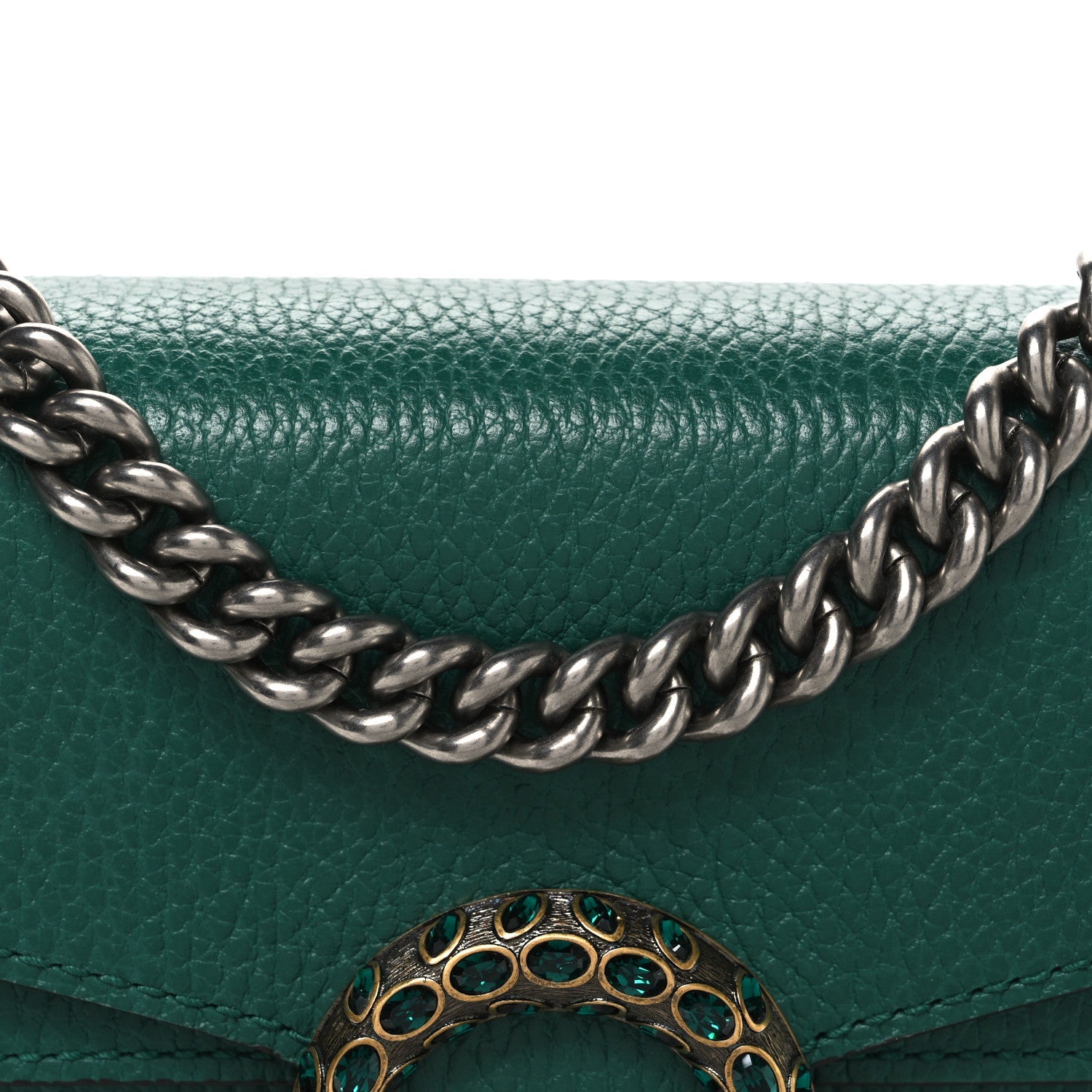 Calfskin Mini Dionysus Shoulder Bag Emerald