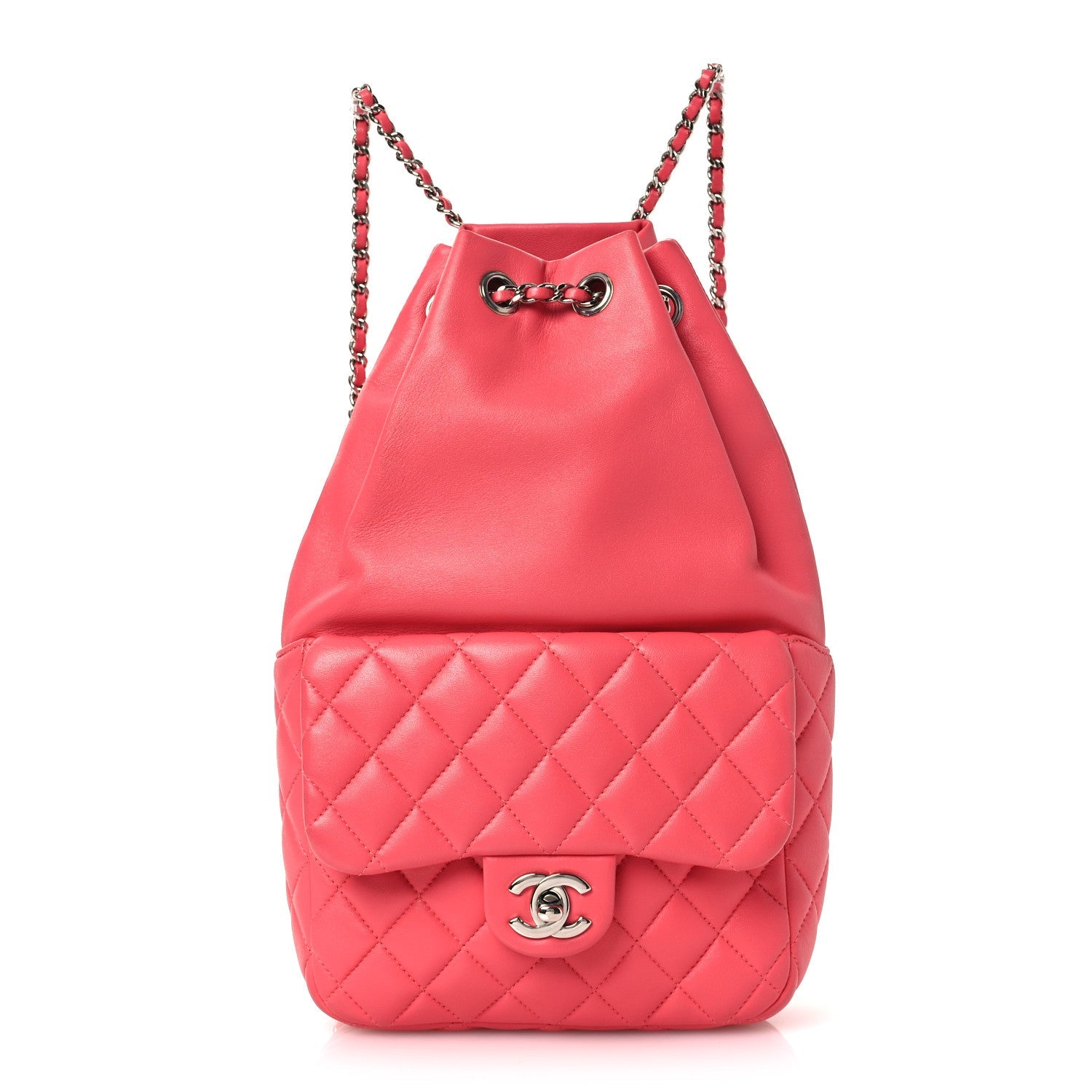 Lambskin Quilted Small in Seoul Backpack Pink