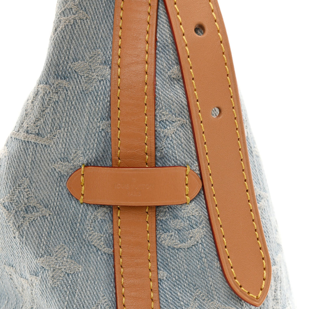 Monogram Denim CarryAll PM Sky Blue