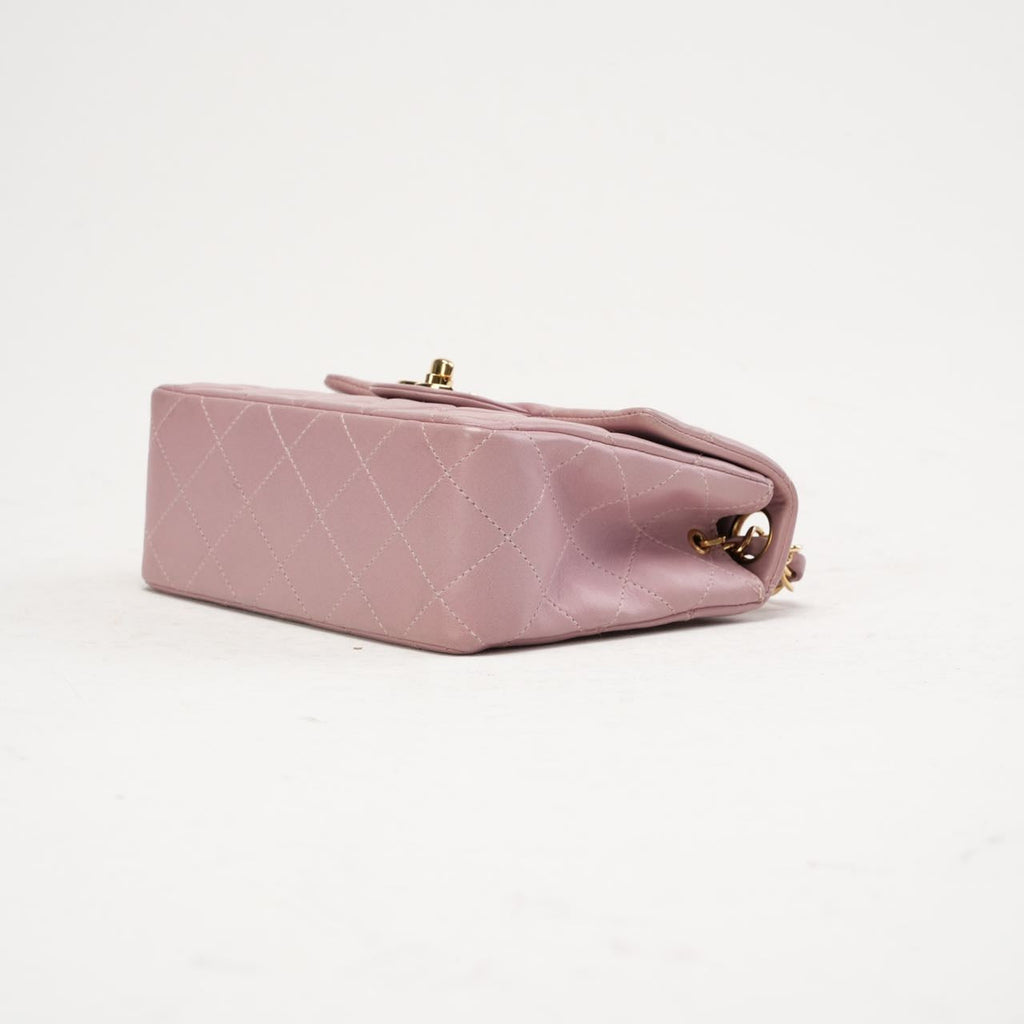 Chanel Vintage Mini Square Classic Flap Pink 2002