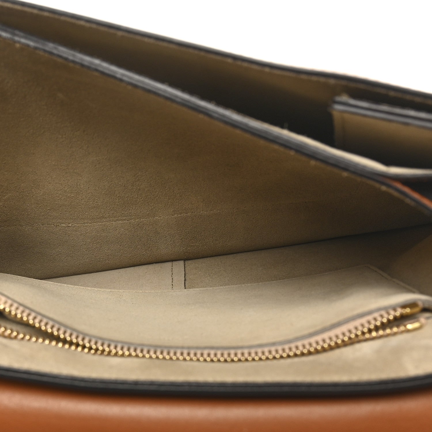 Suede Calfskin Medium Faye Shoulder Bag Caramel