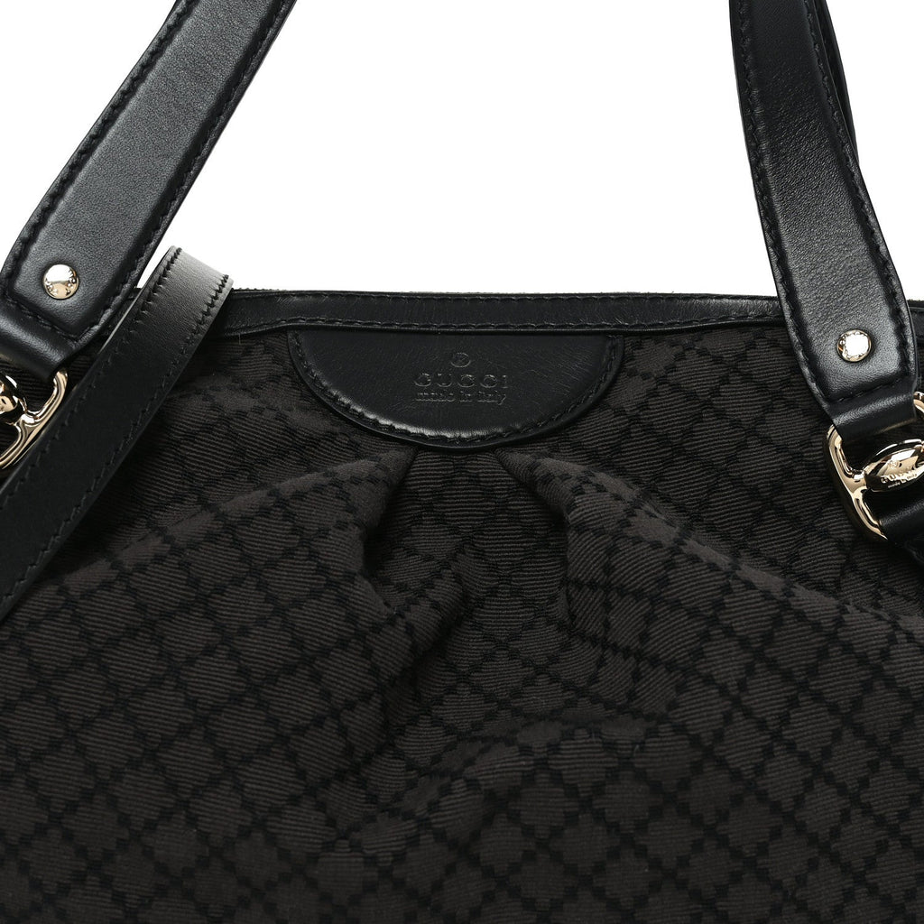 Diamante Bridle Tote Dark Brown