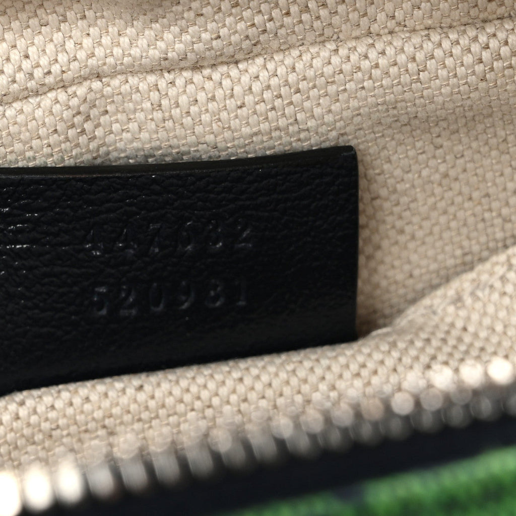 Monogram Multicolor Matelasse Diagonal Small GG Marmont Chain Shoulder Bag Green Blue