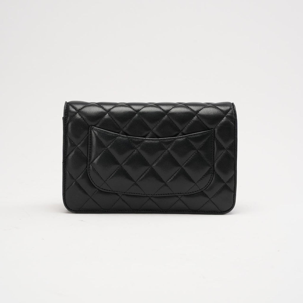 Chanel Black Classic Wallet on Chain (WOC) 2019