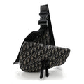 Oblique Mens Saddle Bag Blue