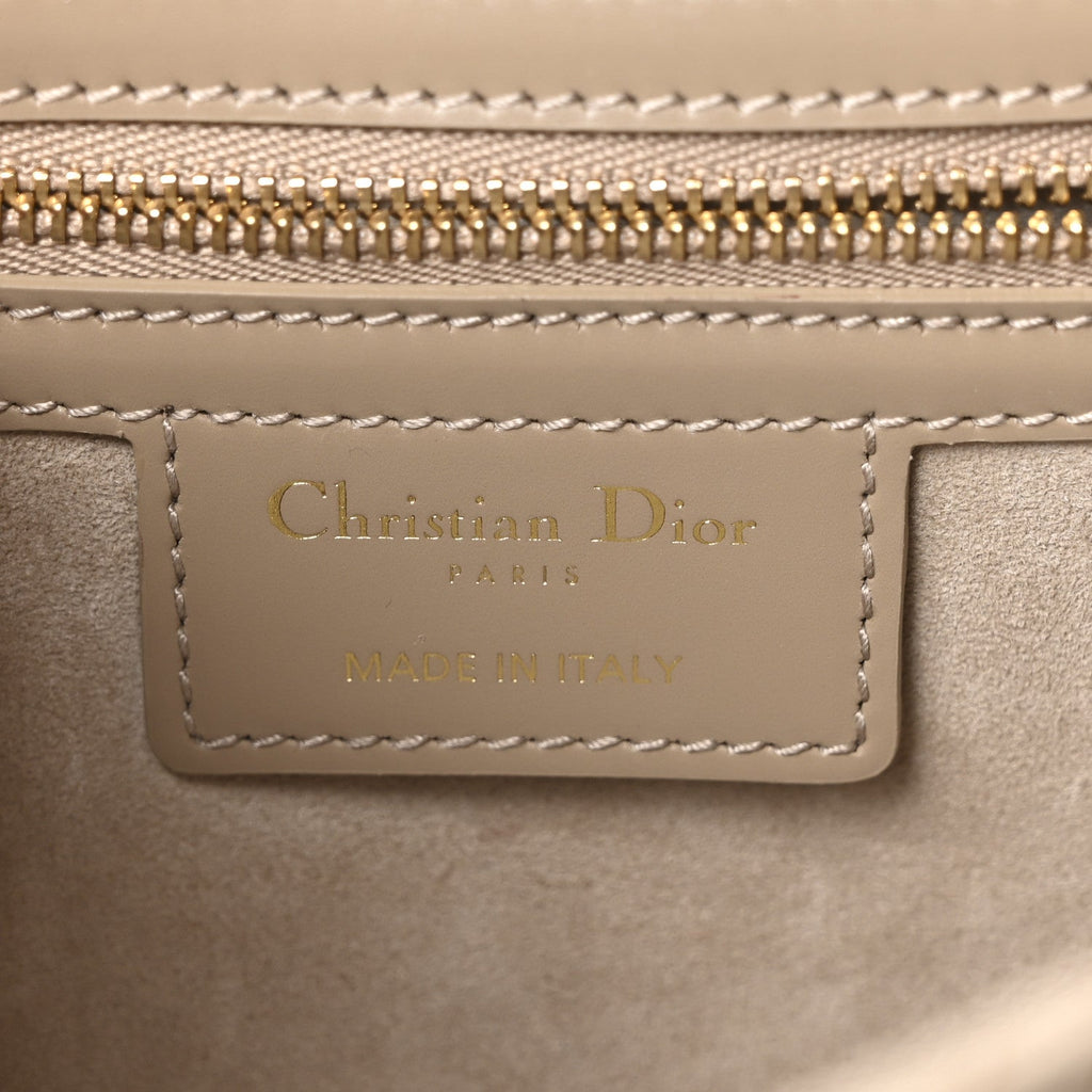 Calfskin Macrocannage Small Diorcamp Messenger Sand
