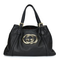 Gucci New Britt Double G Leather Tote Bag