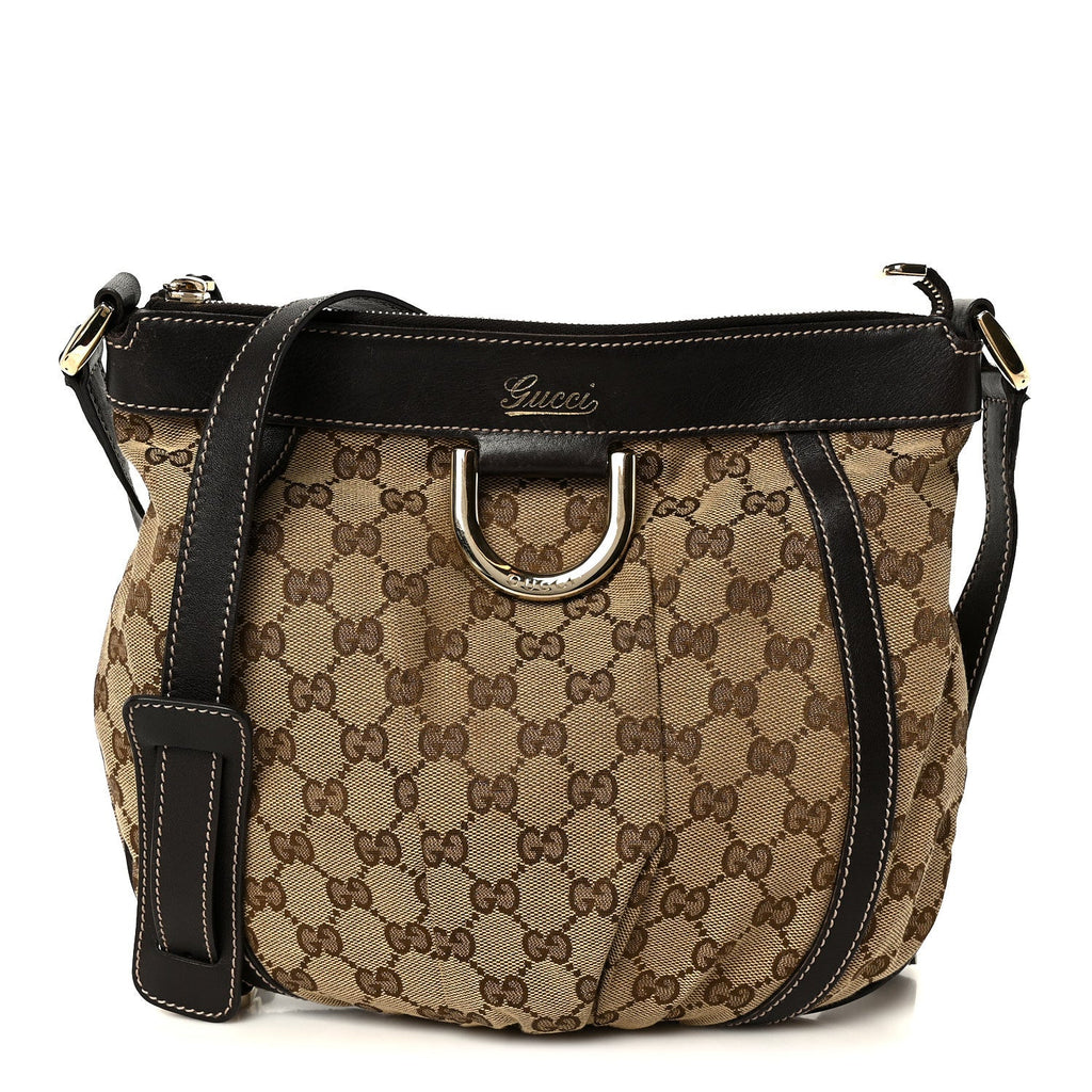 Monogram Small D Gold Ring Messenger Dark Brown