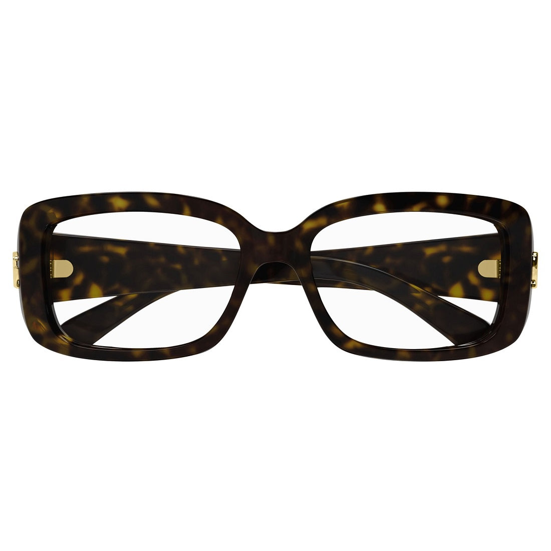 Gucci Eyeglasses Rectangle Full Rim, Transparent Blue Frame and Clear Demo Lenses Lens GG1406O003
