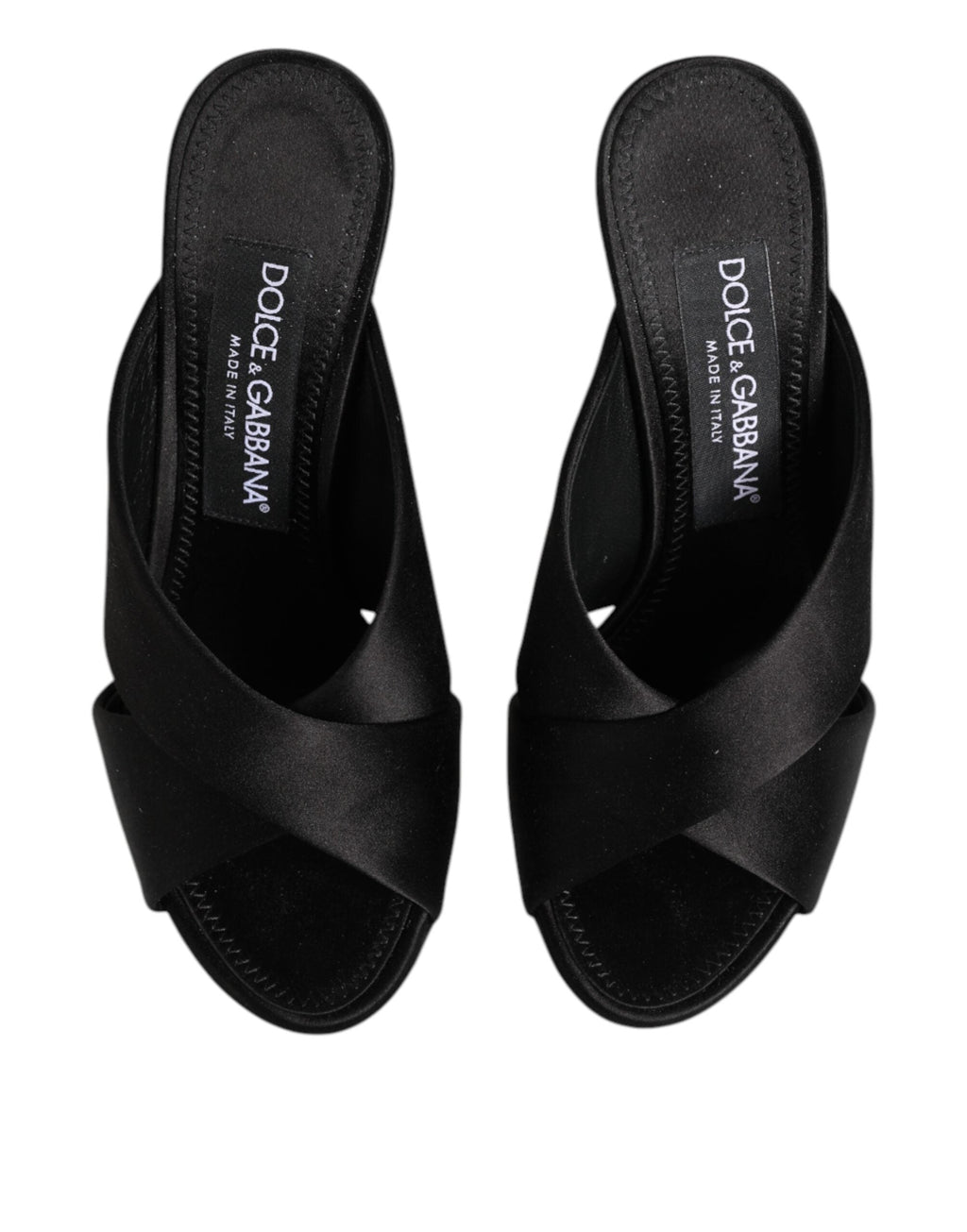 Dolce & Gabbana Black Keira Baroque High Heel Sandals Women's Shoes